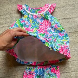 Lily Pulitzer dress with matching bloomers. Size 6-12 months